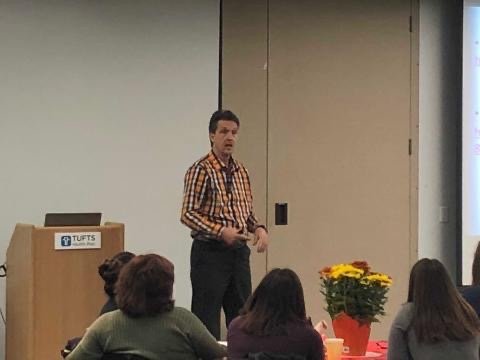 Speaking at Tufts