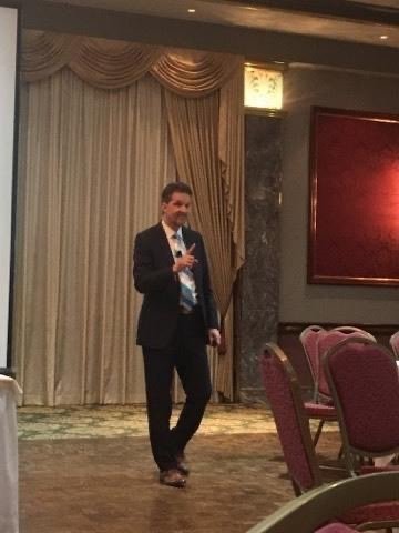 Keynote at hotel ballroom event